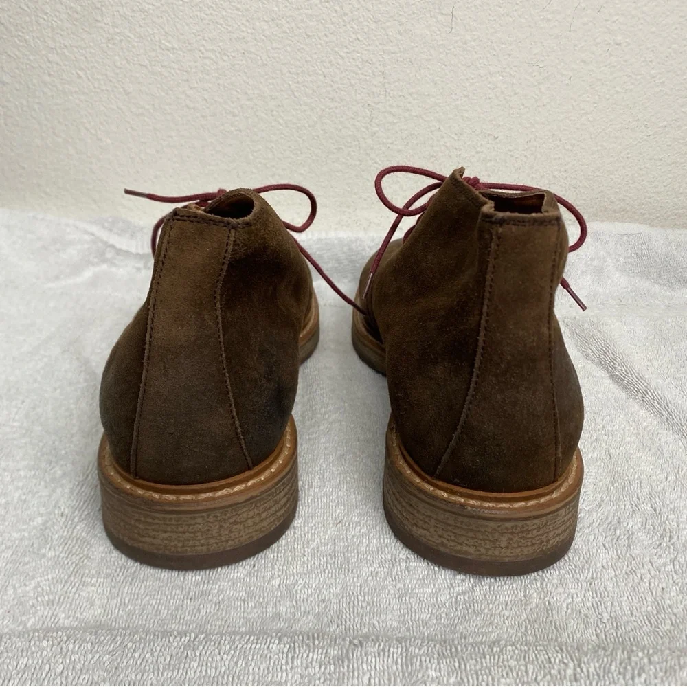 NWOT New 1901 Men Brown Leather Lace Up Chukka Boot Size 10.5 Western Streetwear